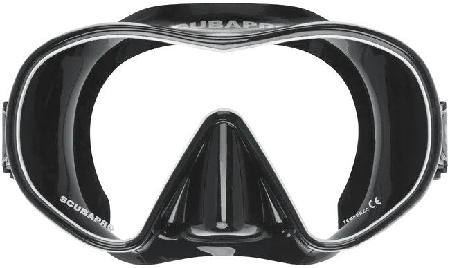 Scubapro solo dive mask on a white background