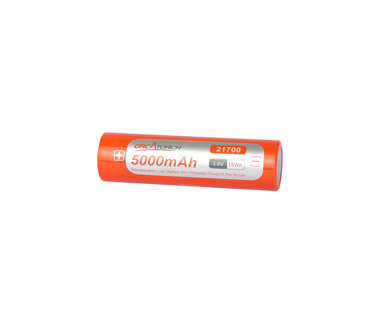 OrcaTorch 21700 Usb Battery 5000Mah