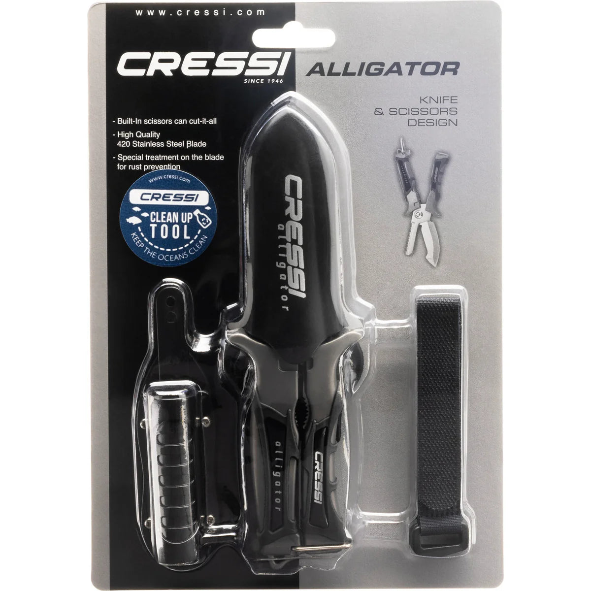 Cressi Aligator Knife/Scissors