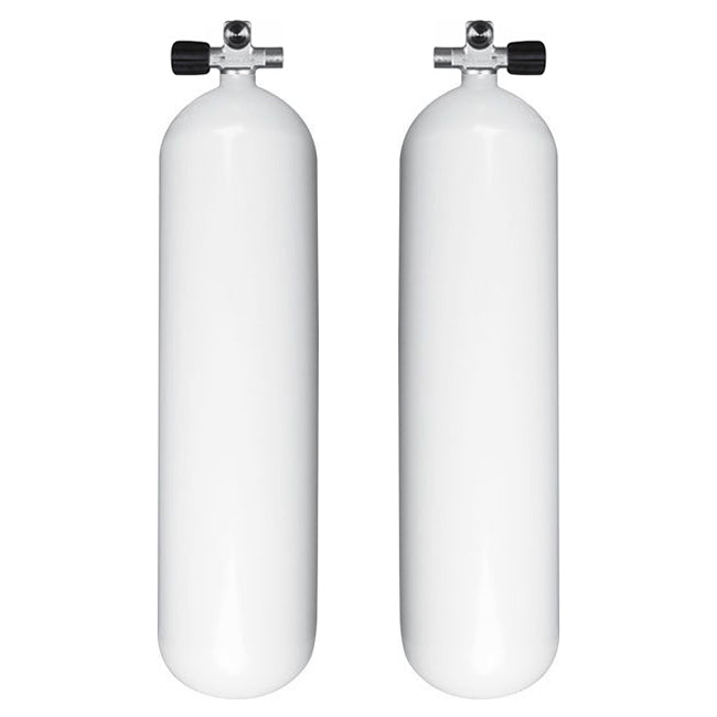 Sidemount Cylinders 12 Litre Eurocylinders With Handed Valves